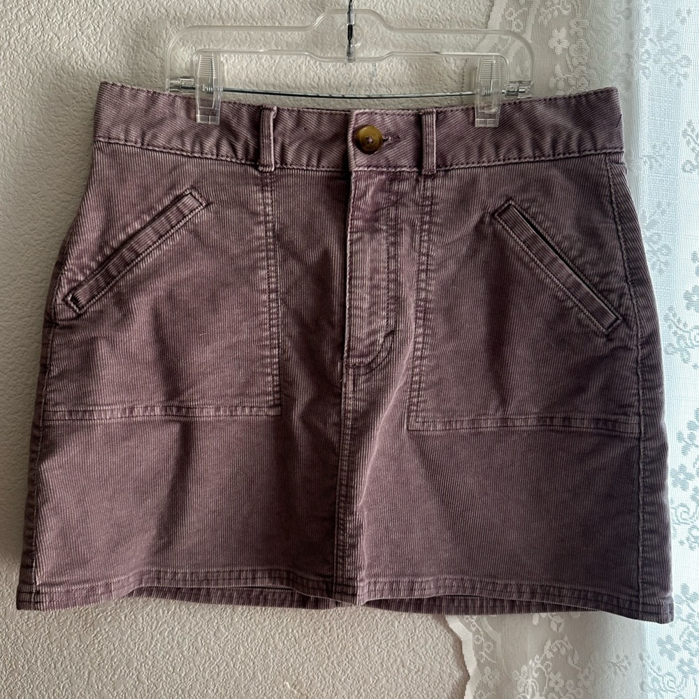 American Eagle Outfitters Corduroy Mini Skirt lavender Gilmore girls Librarian 6